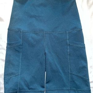 Bike shorts dark green color